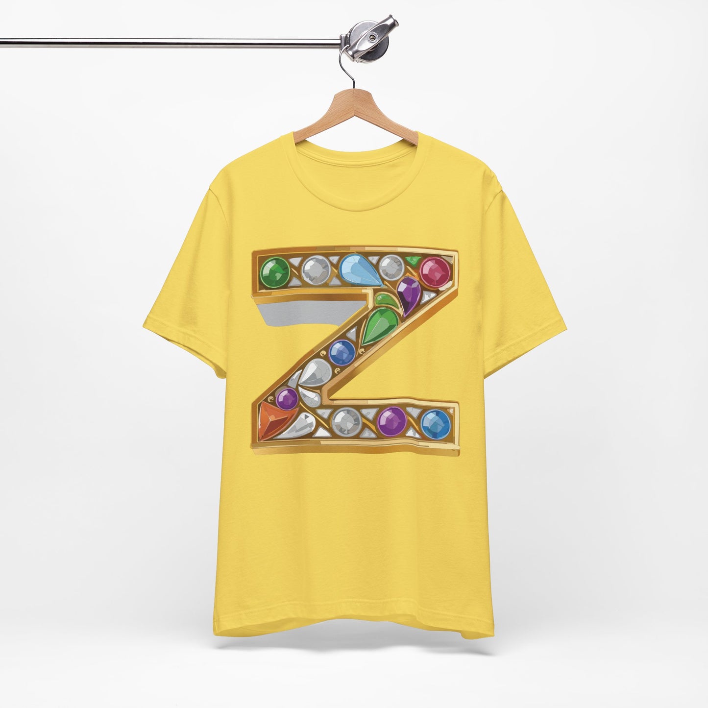Letter Shirt, Shirt with Letters, Tee Shirt with Gold Letter, Shirt with Antique Letters