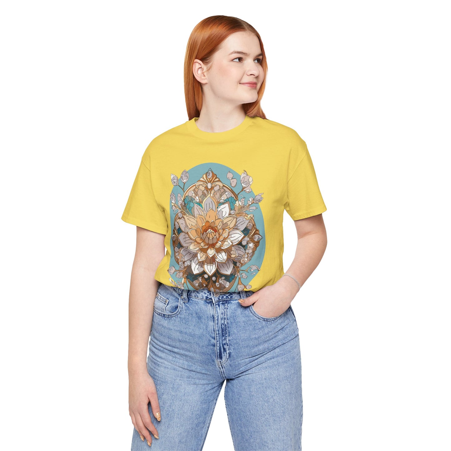 Floral Shirt, Flower Shirt, Tee Shirt with Antique Flower
