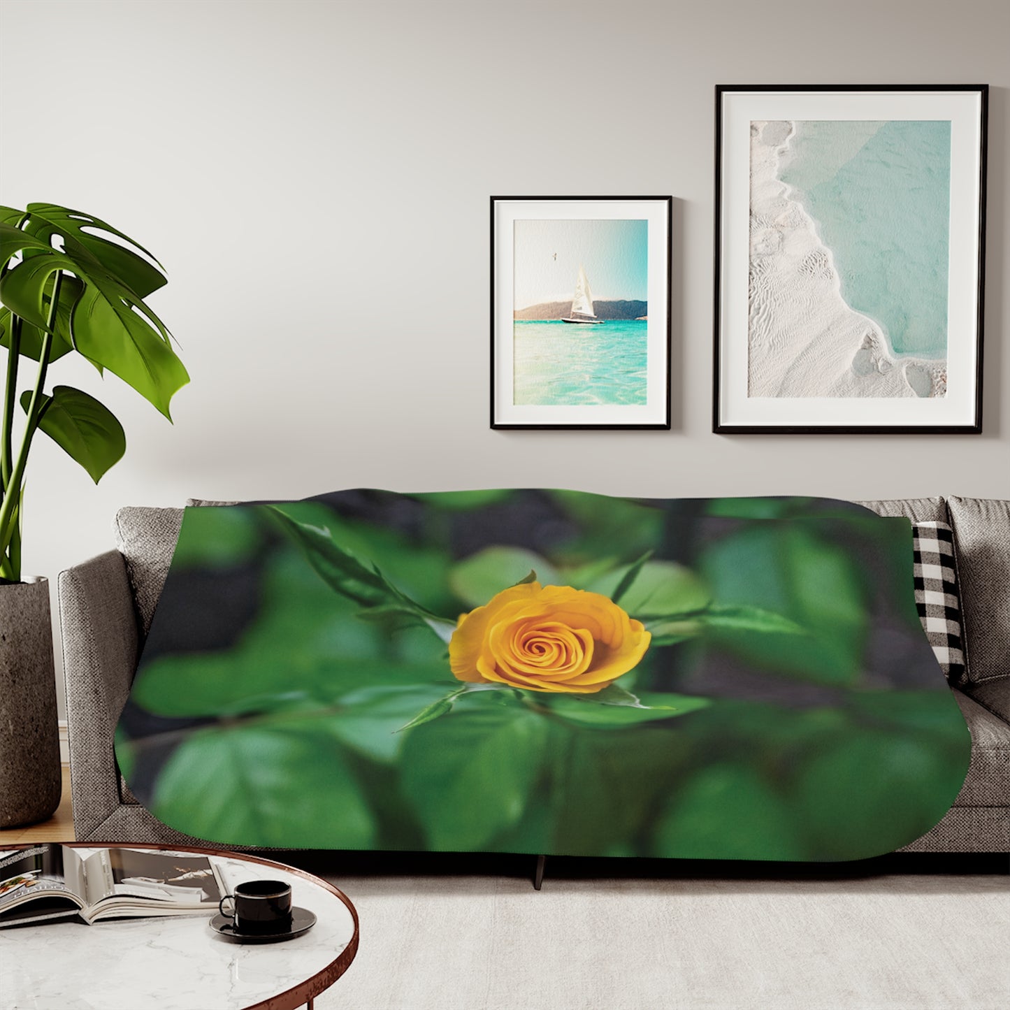 Floral Sherpa Blanket