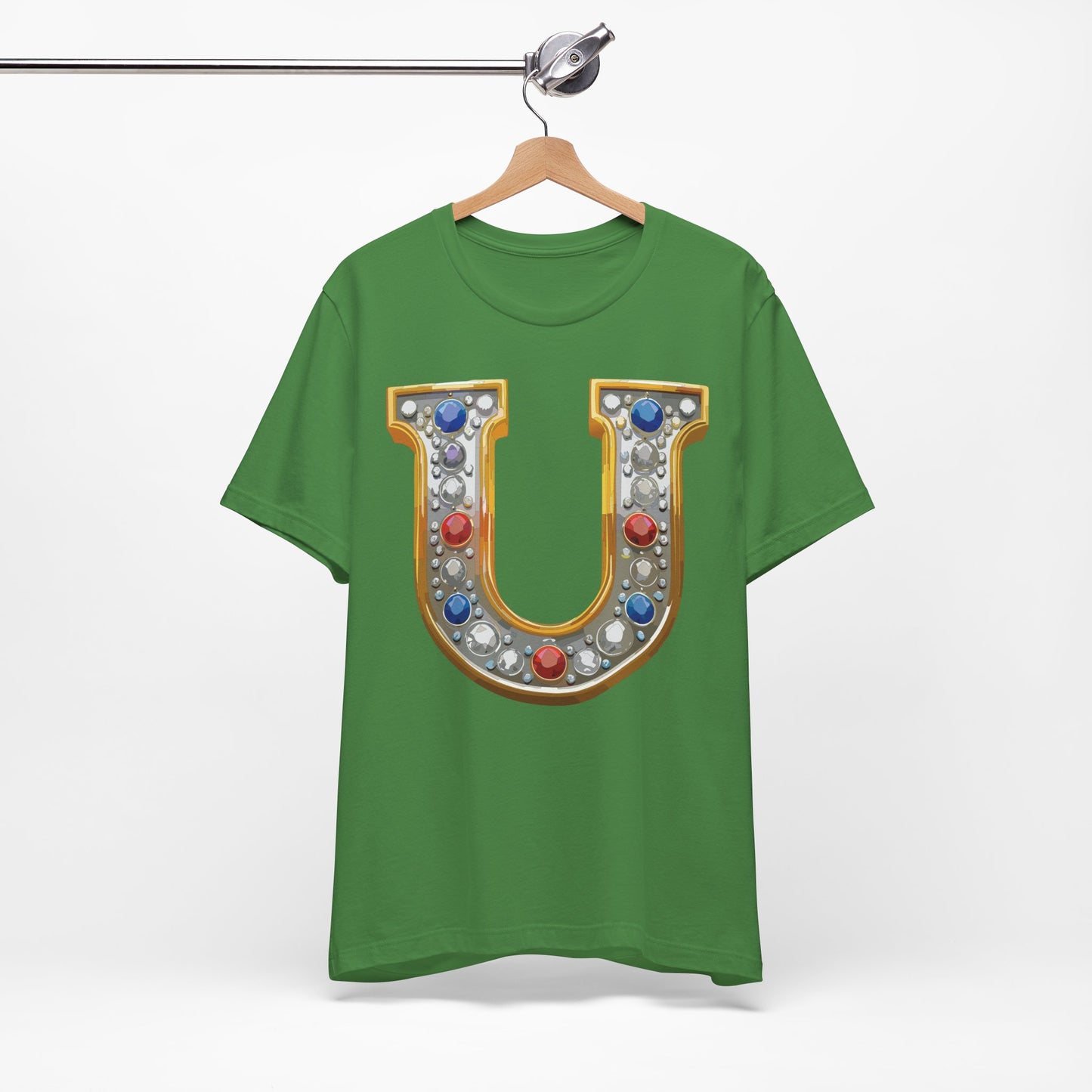 Letter Shirt, Shirt with Letters, Tee Shirt with Gold Letter, Shirt with Antique Letters