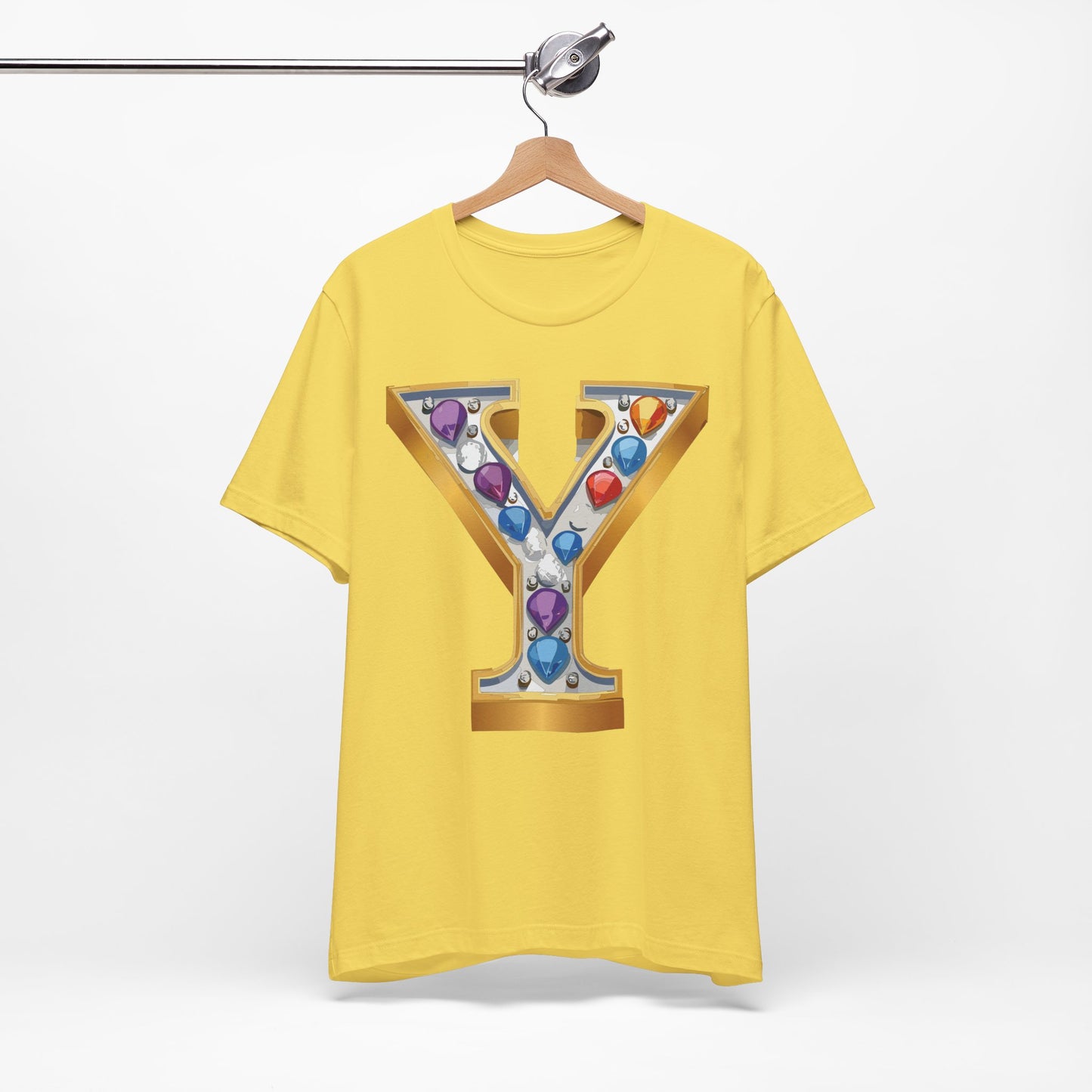 Letter Shirt, Shirt with Letters, Tee Shirt with Gold Letter, Shirt with Antique Letters