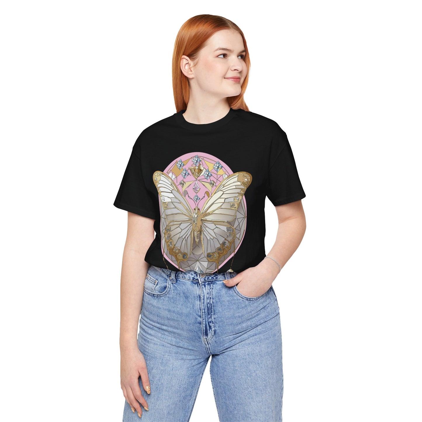 Butterfly Shirt, Shirt with Butterfly, Tee Shirt with Antique Butterfly