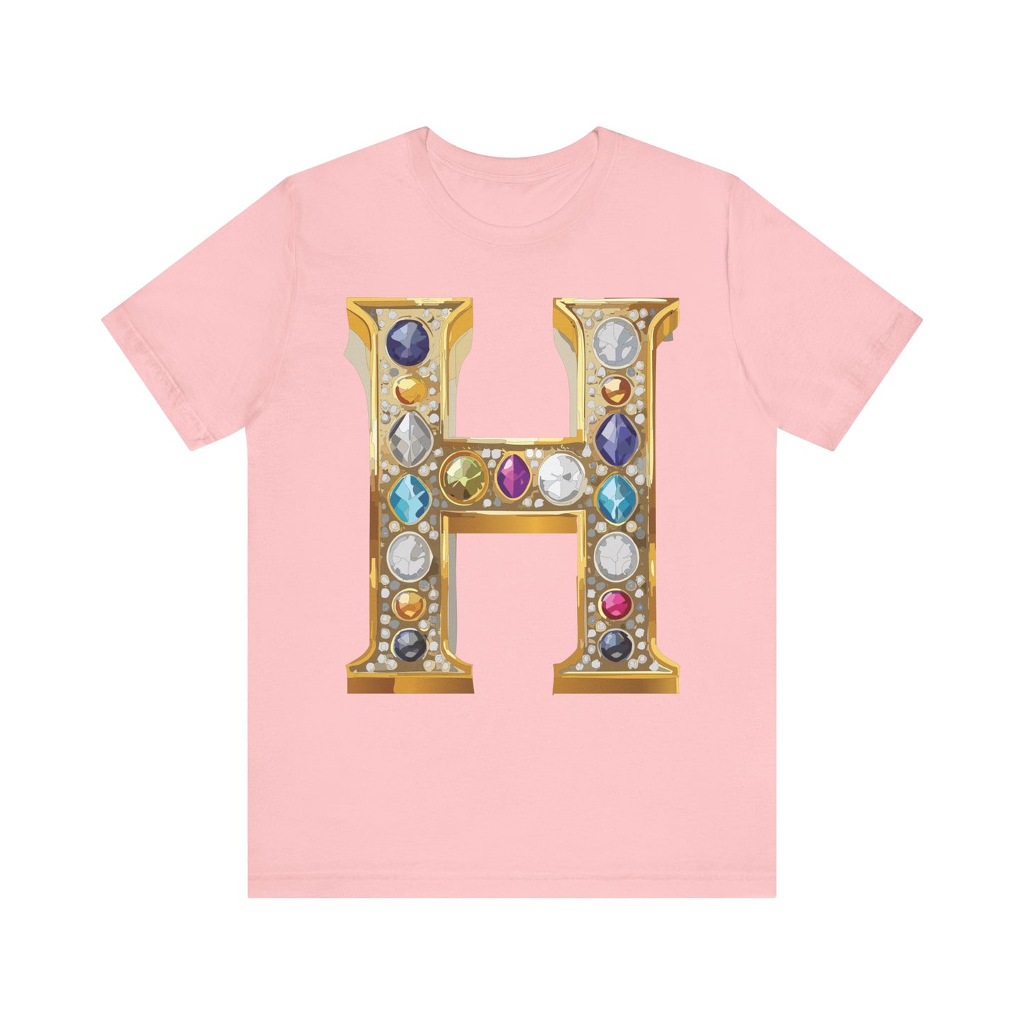 Letter Shirt, Shirt with Letters, Tee Shirt with Gold Letter, Shirt with Antique Letters