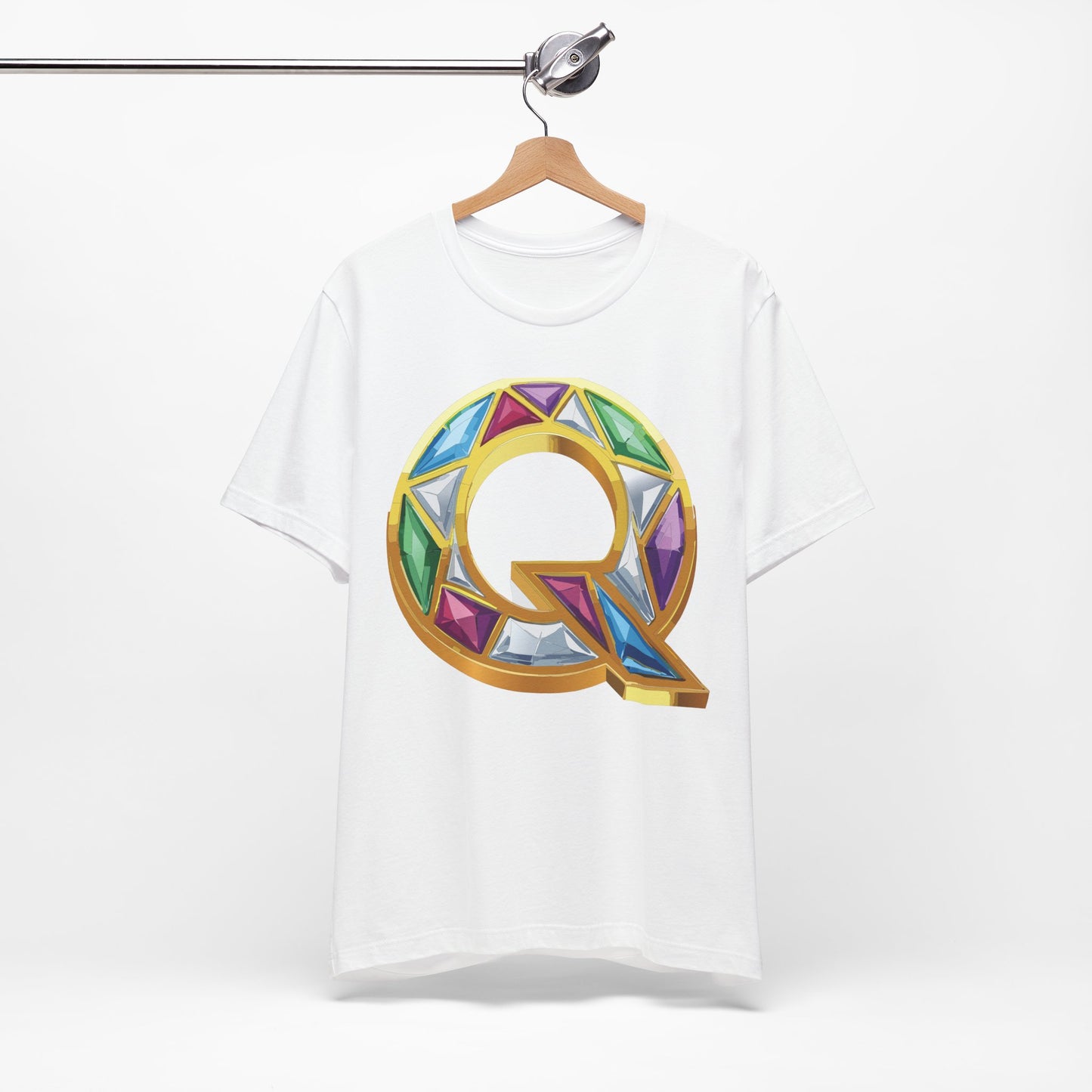 Letter Shirt, Shirt with Letters, Tee Shirt with Gold Letter, Shirt with Antique Letters