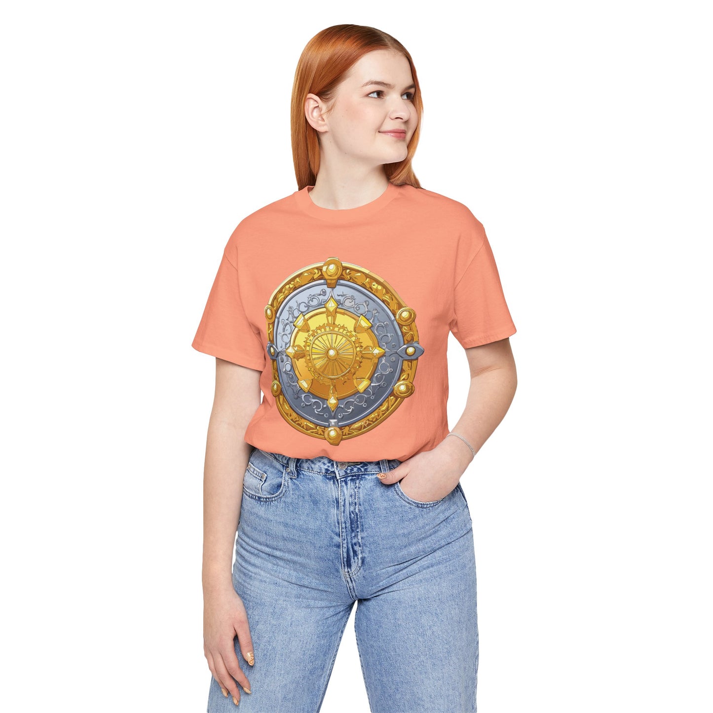 Coin Shirt, Shirt with Coin, Tee Shirt with Gold Coin, Shirt with Antique Coin