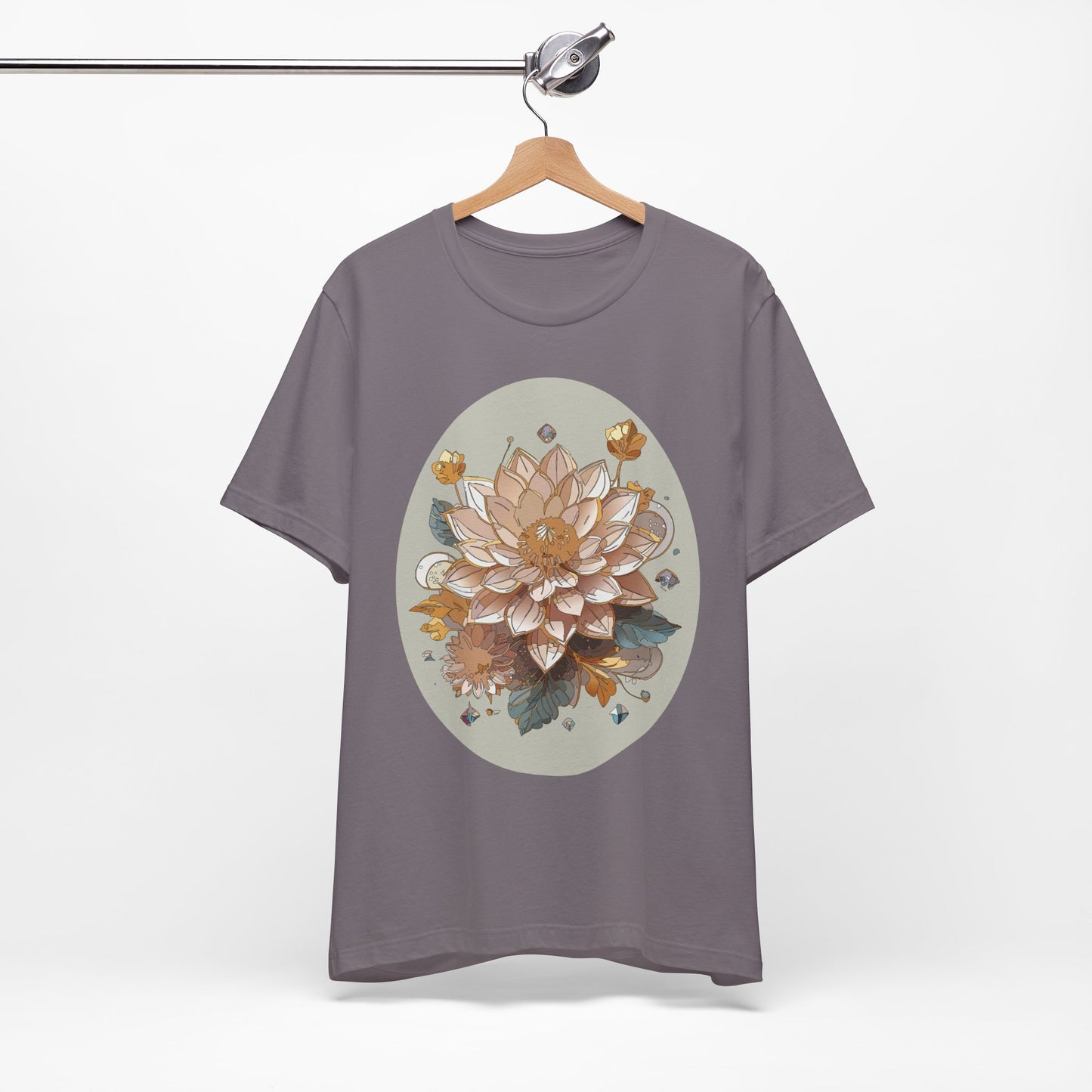 Floral Shirt, Flower Shirt, Tee Shirt with Antique Flower