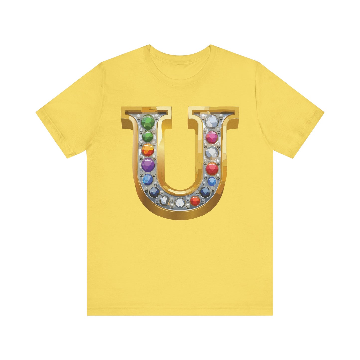 Letter Shirt, Shirt with Letters, Tee Shirt with Gold Letter, Shirt with Antique Letters
