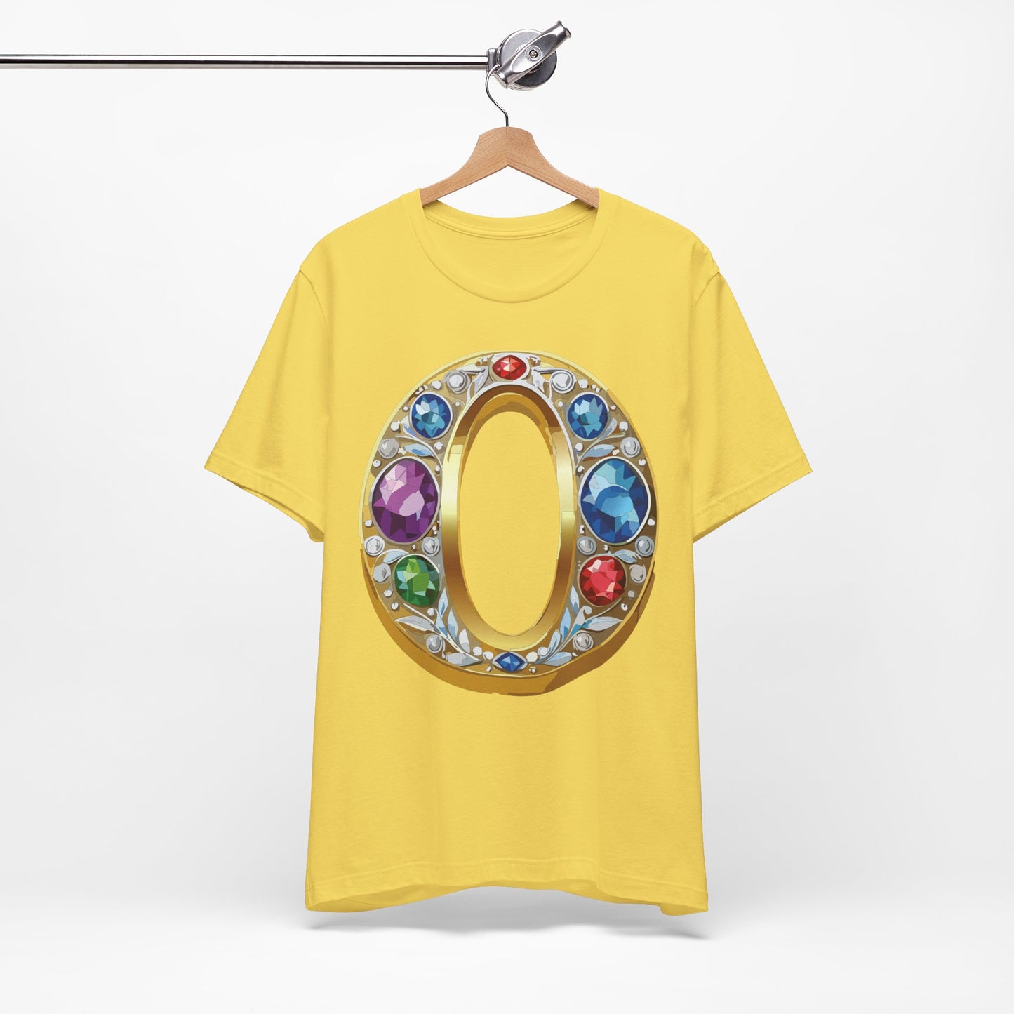 Letter Shirt, Shirt with Letters, Tee Shirt with Gold Letter, Shirt with Antique Letters