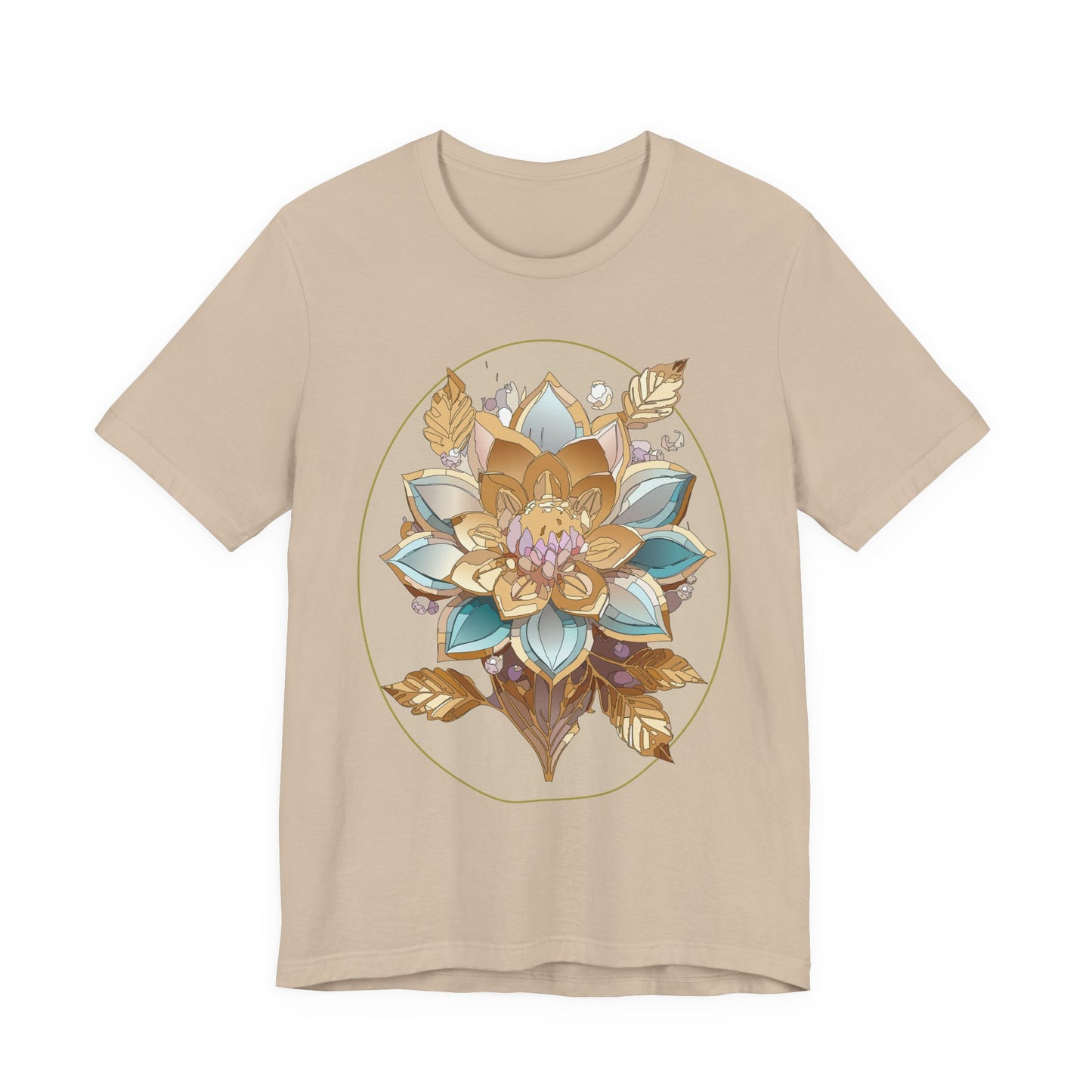 Floral Shirt, Flower Shirt, Tee Shirt with Antique Flower