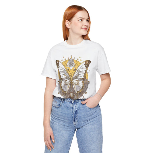 Butterfly Shirt, Shirt with Butterfly, Tee Shirt with Antique Butterfly
