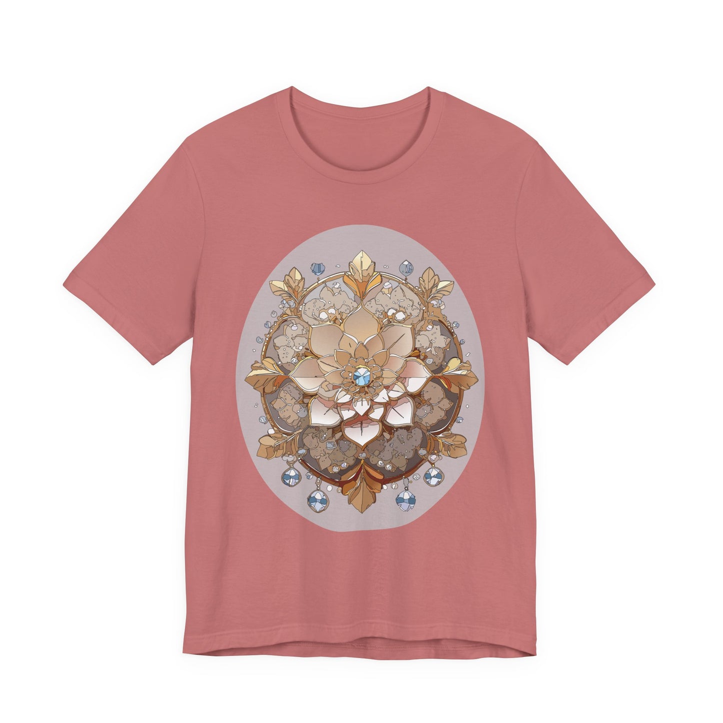 Floral Shirt, Flower Shirt, Tee Shirt with Antique Flower