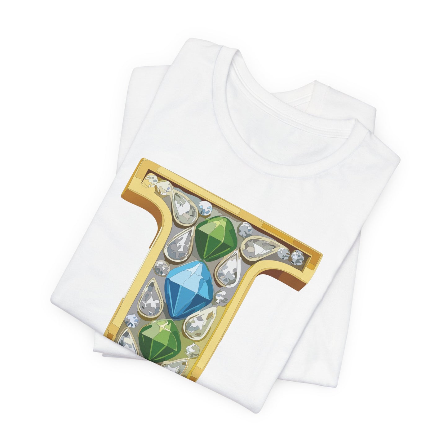 Letter Shirt, Shirt with Letters, Tee Shirt with Gold Letter, Shirt with Antique Letters