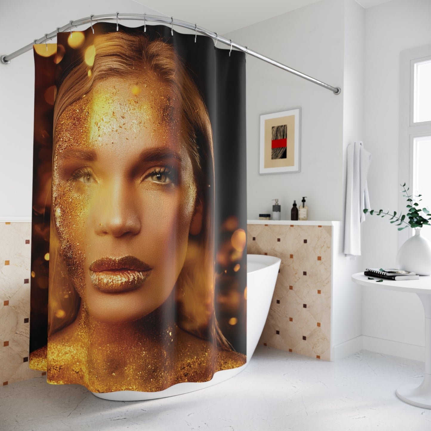 Woman Shower Curtain