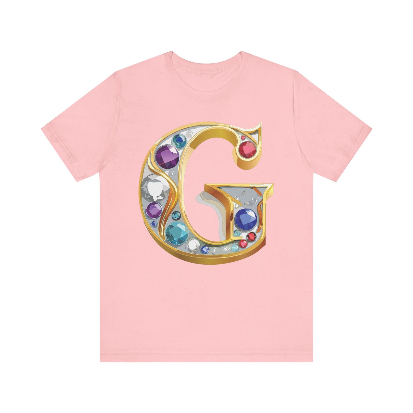 Letter Shirt, Shirt with Letters, Tee Shirt with Gold Letter, Shirt with Antique Letters