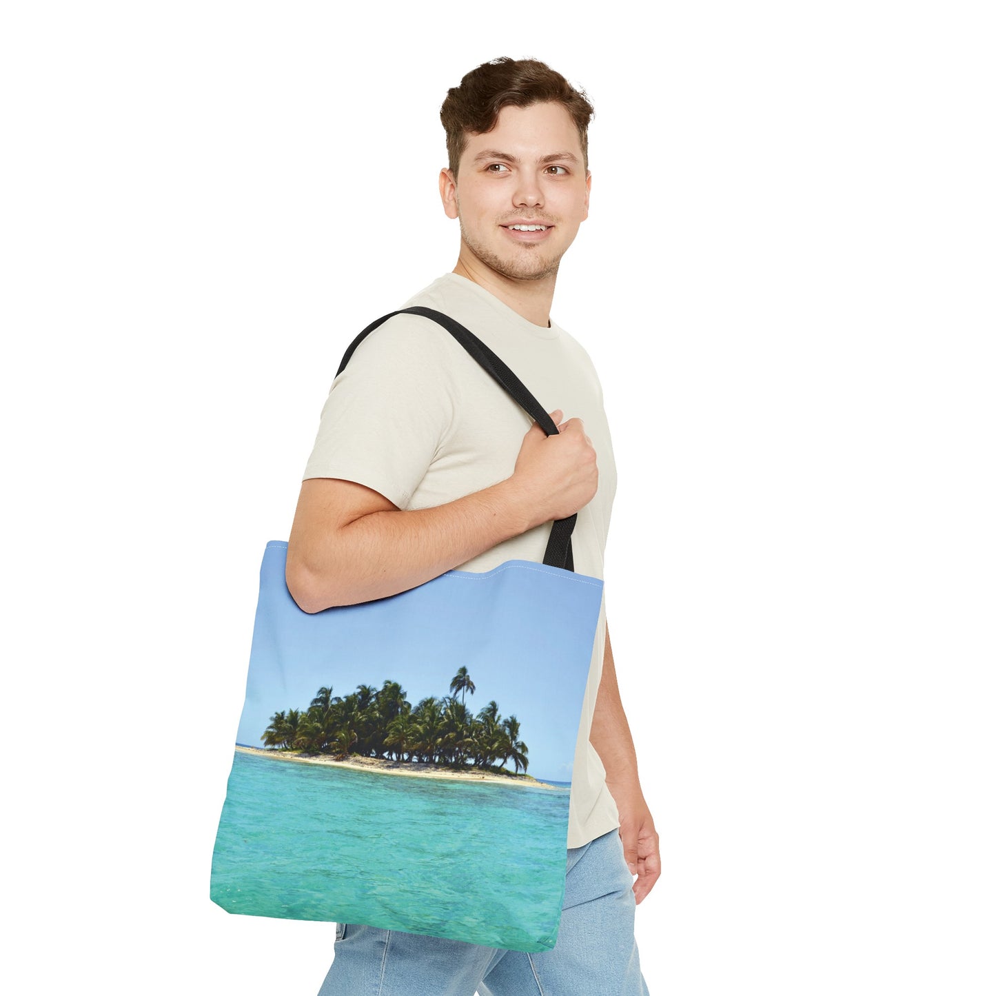 Canvas Bag with Beach Prints