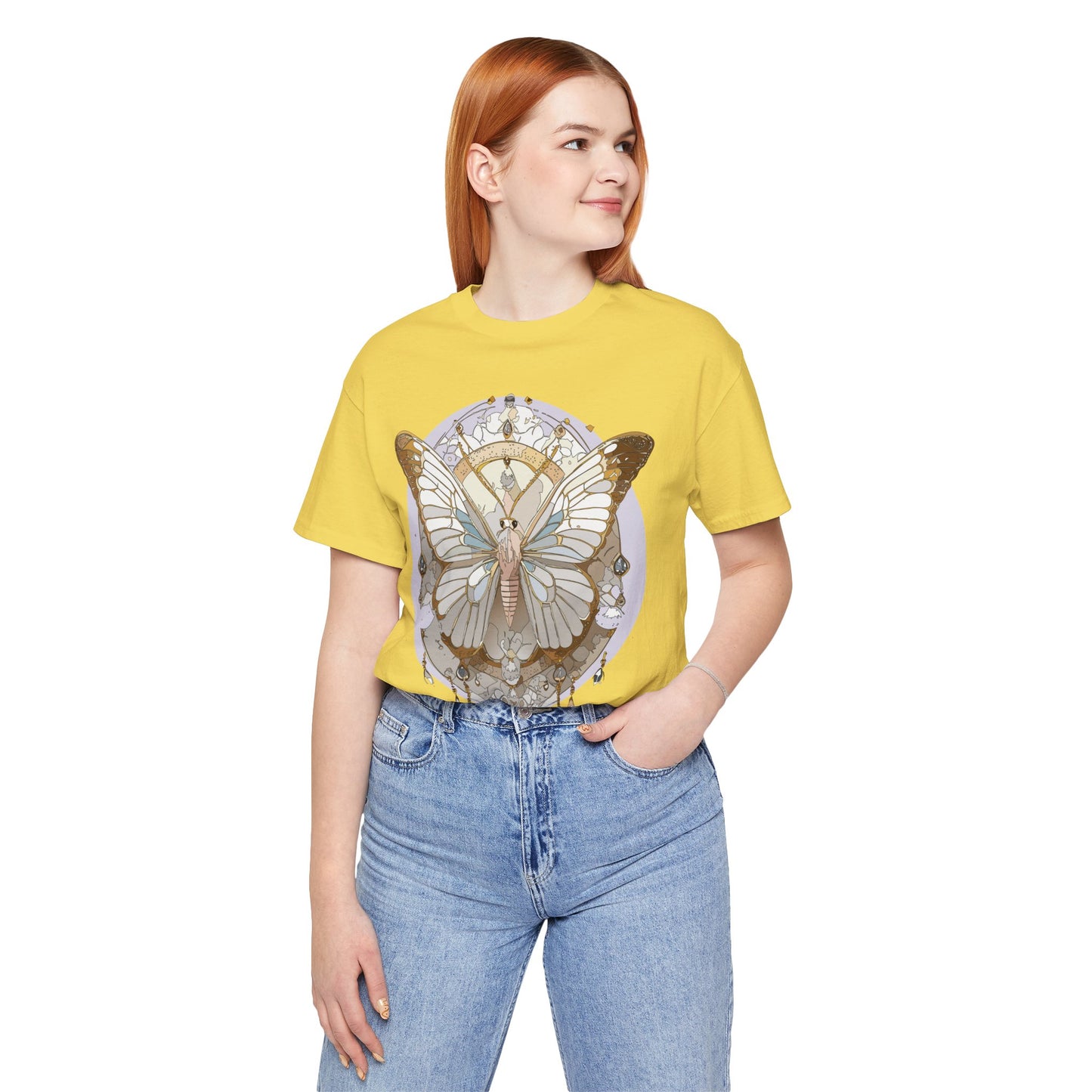 Butterfly Shirt, Shirt with Butterfly, Tee Shirt with Antique Butterfly