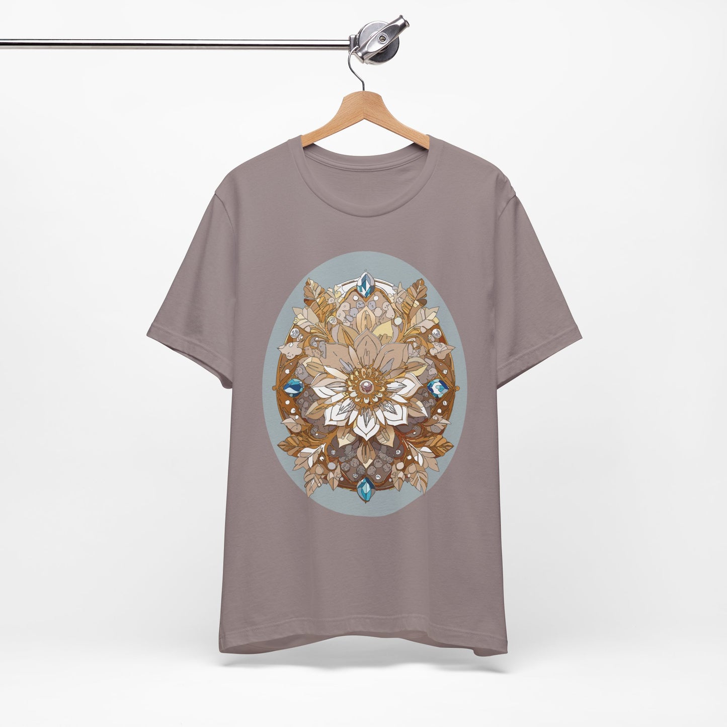 Floral Shirt, Flower Shirt, Tee Shirt with Antique Flower