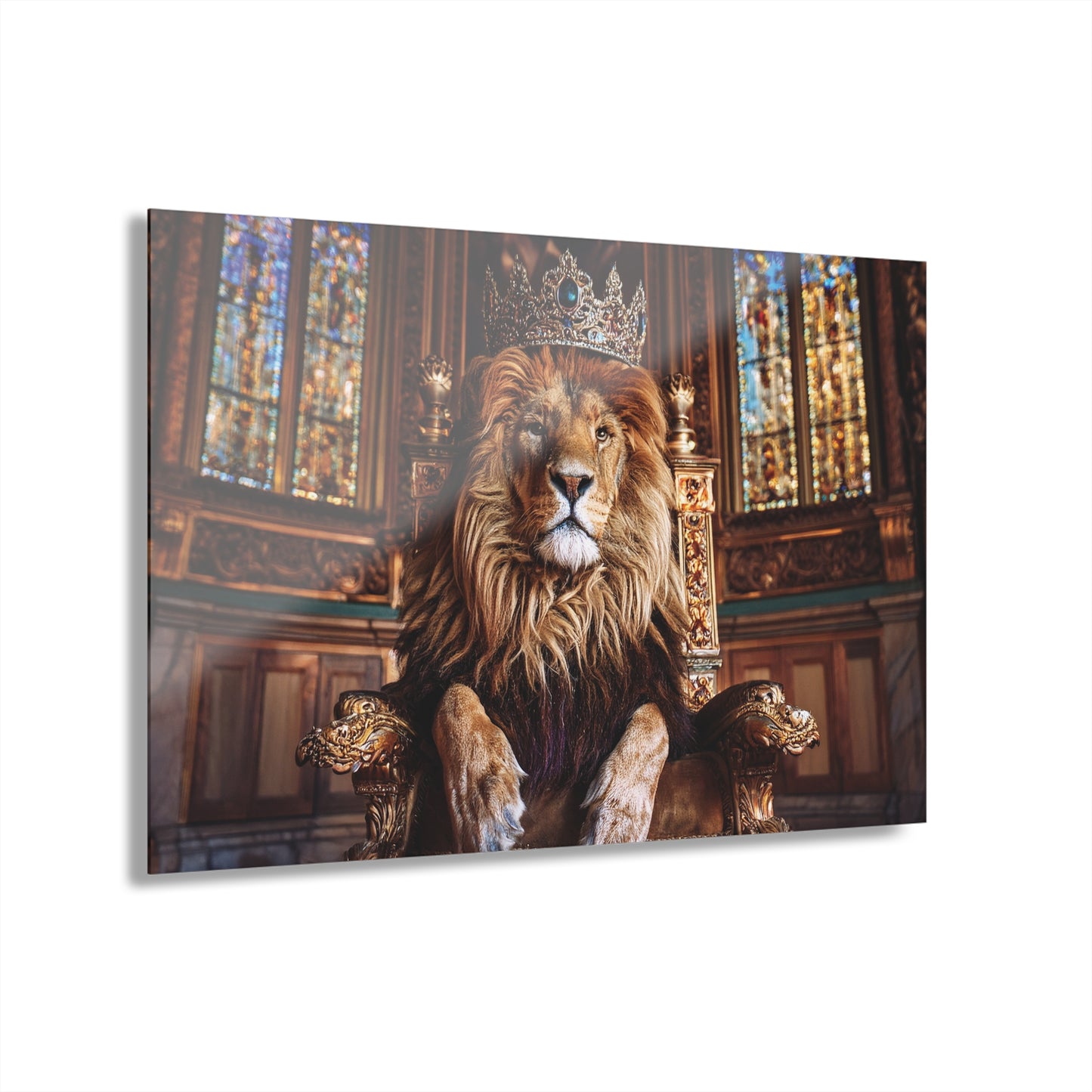 Crown Lion Wall Decor, Wall Art Decor with Animals 2