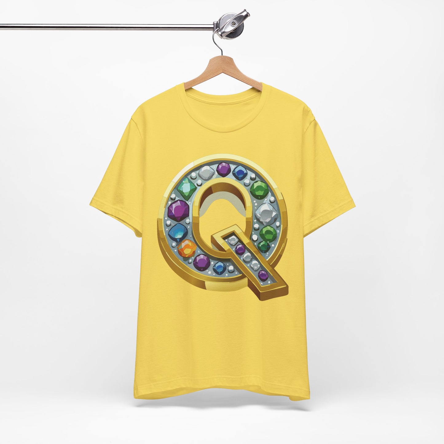 Letter Shirt, Shirt with Letters, Tee Shirt with Gold Letter, Shirt with Antique Letters