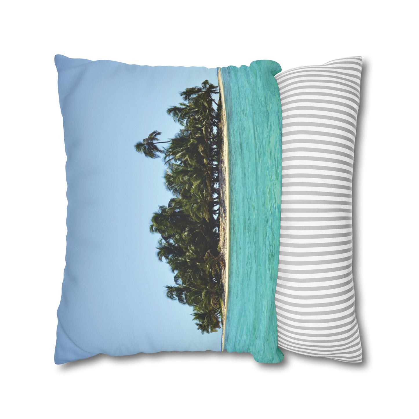 Beach Faux Suede Square Pillowcase