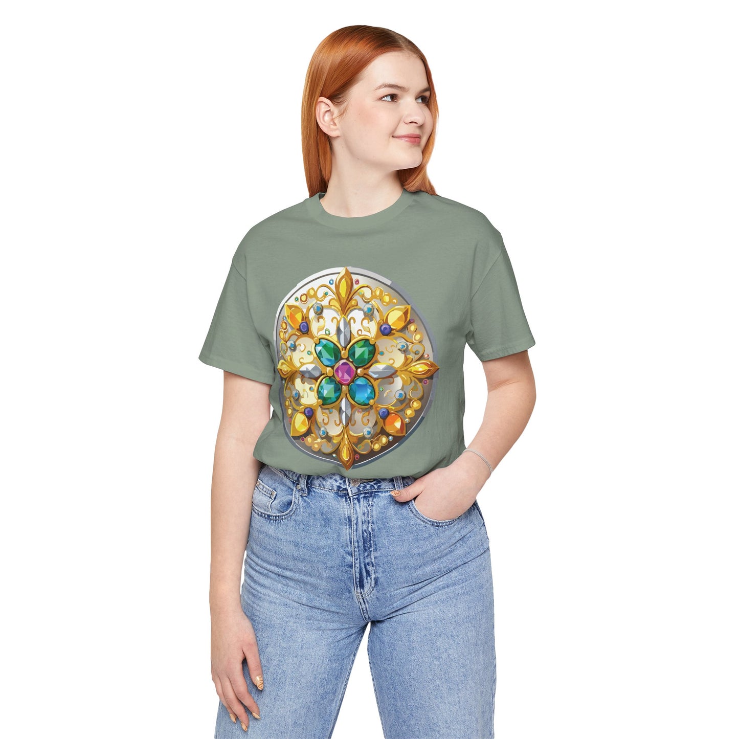 Medallion Shirt, Shirt with Medallion, Tee Shirt with Medal
