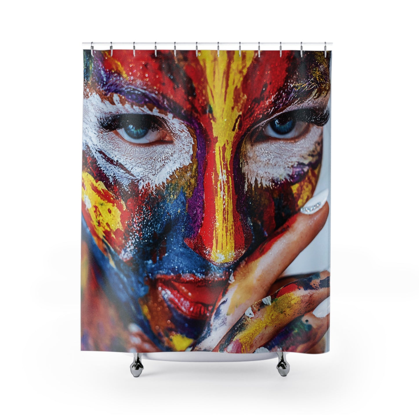 Shower Curtains with Women Face