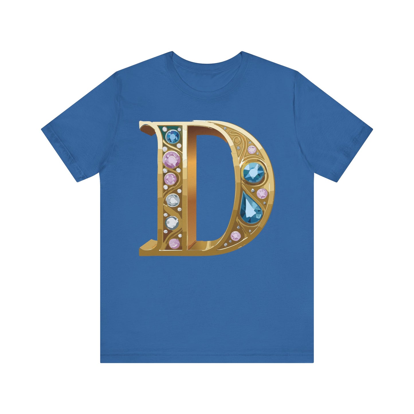 Letter Shirt, Shirt with Letters, Tee Shirt with Gold Letter, Shirt with Antique Letters