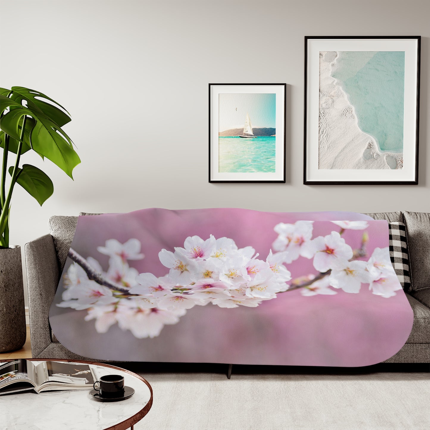 Floral Sherpa Blanket