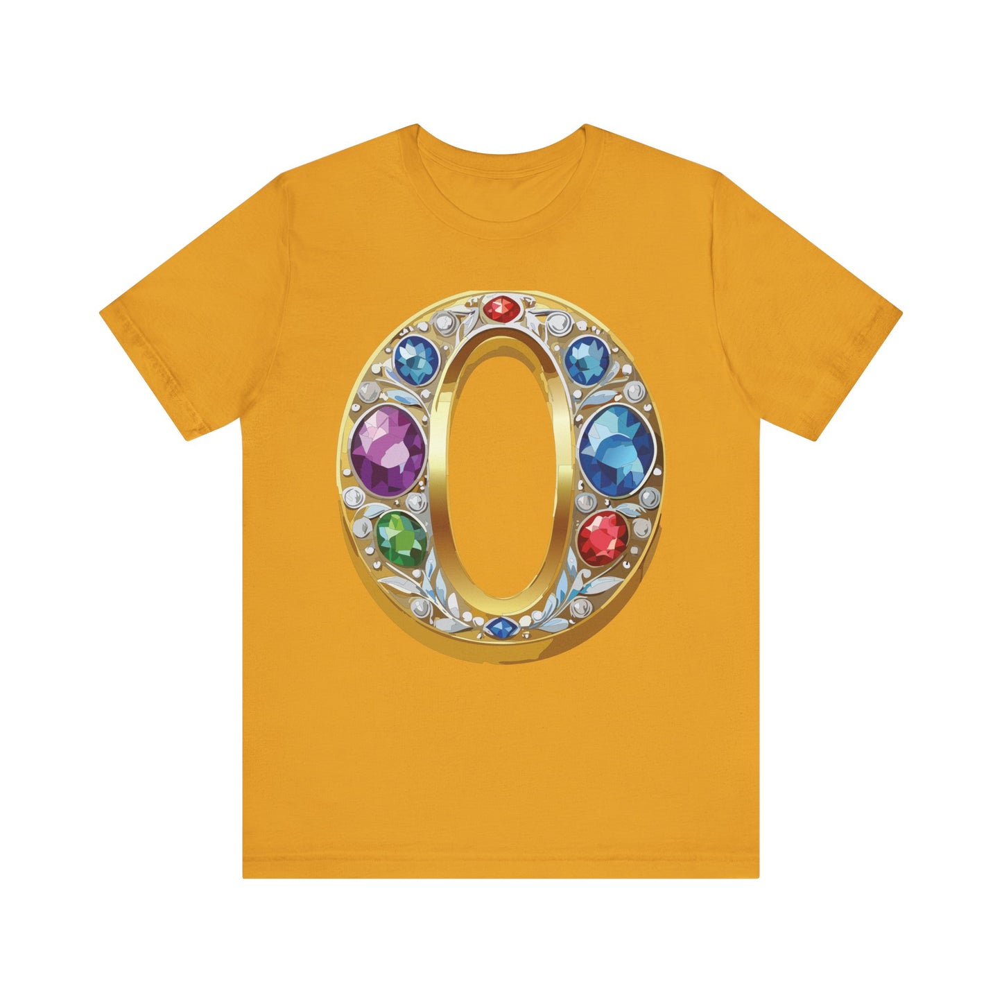 Letter Shirt, Shirt with Letters, Tee Shirt with Gold Letter, Shirt with Antique Letters