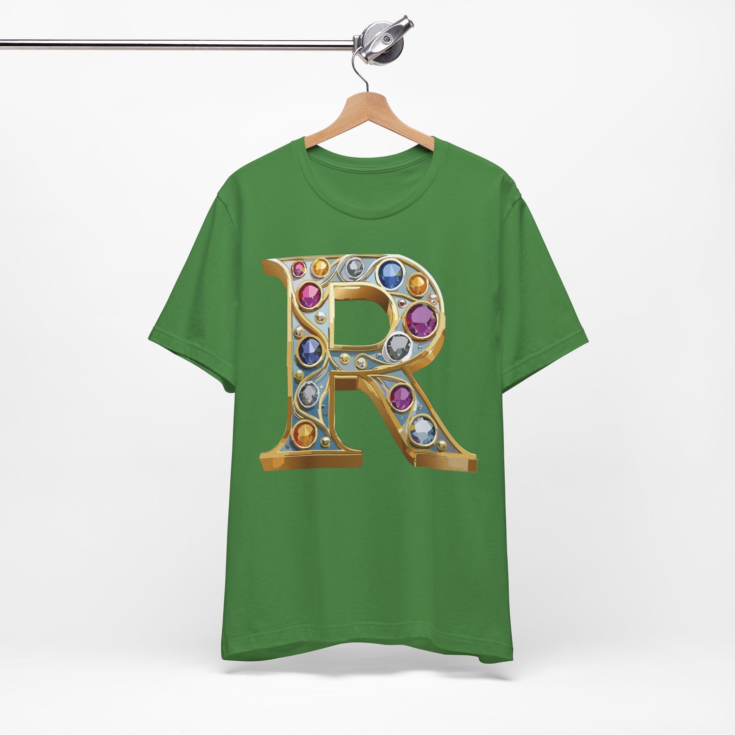 Letter Shirt, Shirt with Letters, Tee Shirt with Gold Letter, Shirt with Antique Letters
