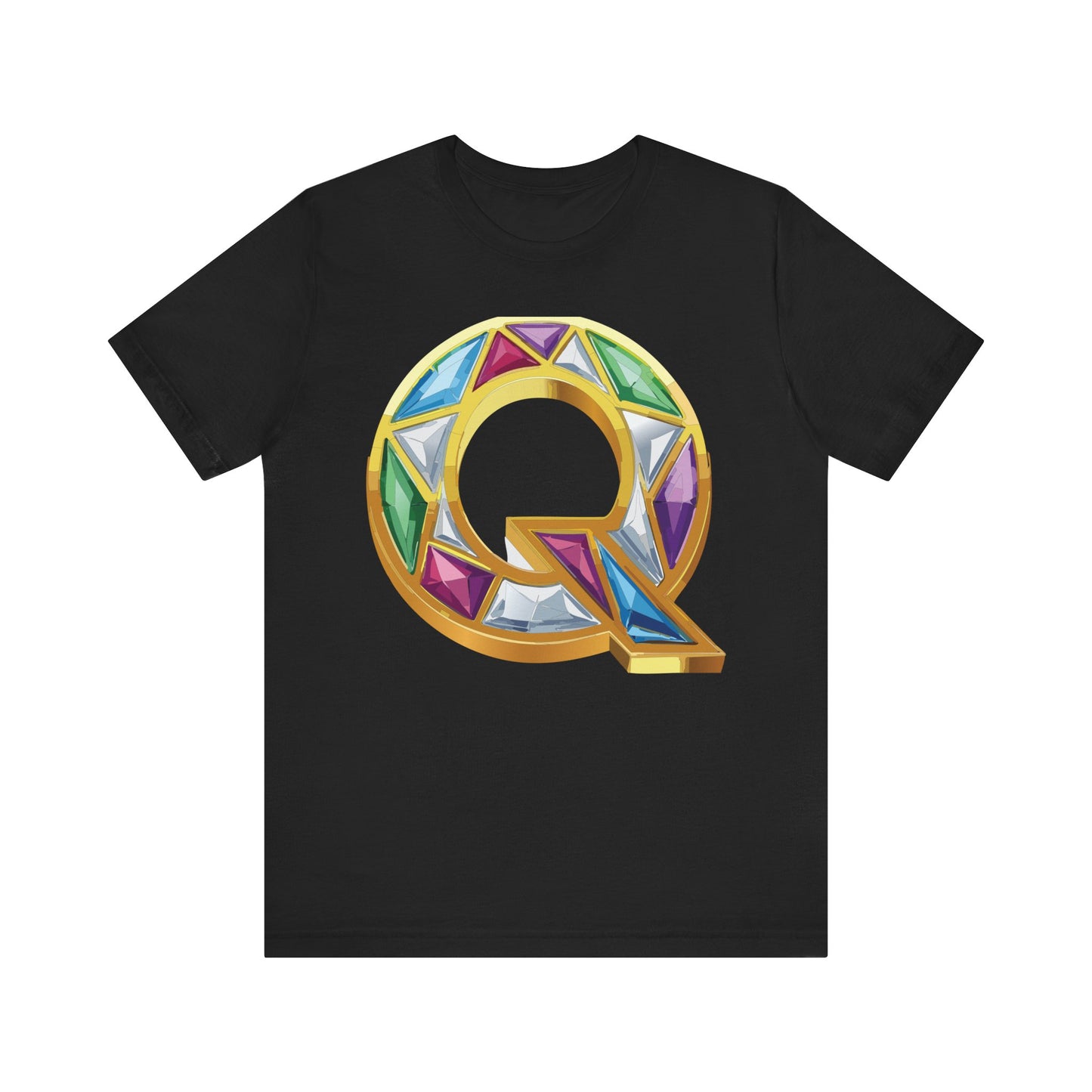 Letter Shirt, Shirt with Letters, Tee Shirt with Gold Letter, Shirt with Antique Letters