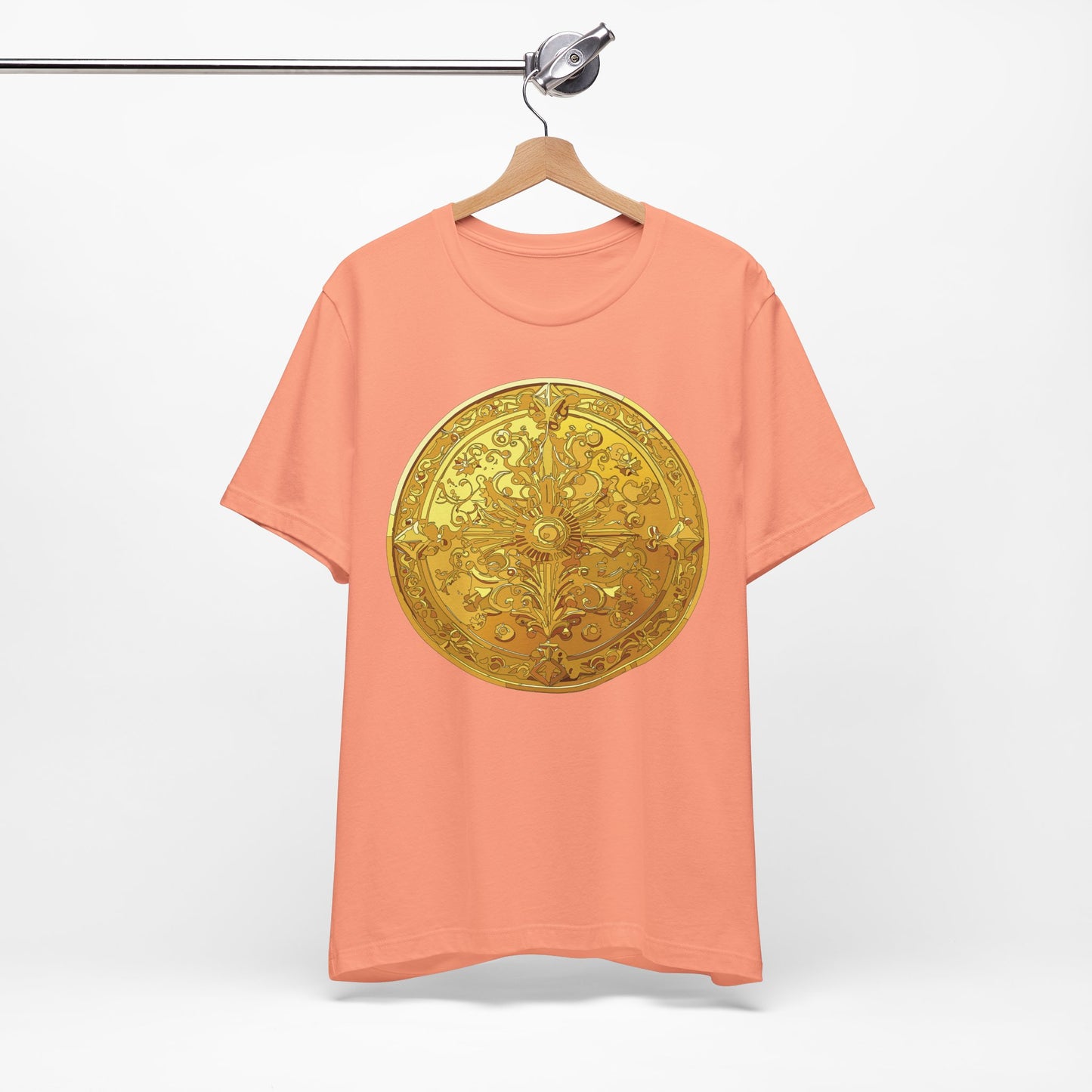 Coin Shirt, Shirt with Coin, Tee Shirt with Gold Coin, Shirt with Antique Coin