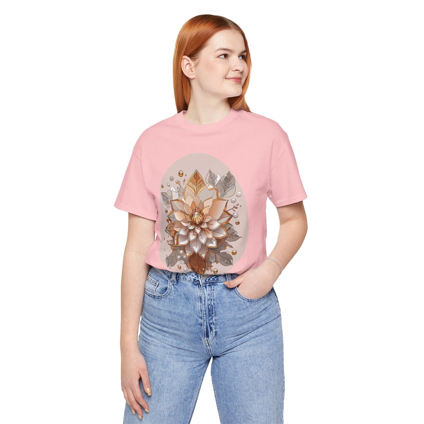 Floral Shirt, Flower Shirt, Tee Shirt with Antique Flower