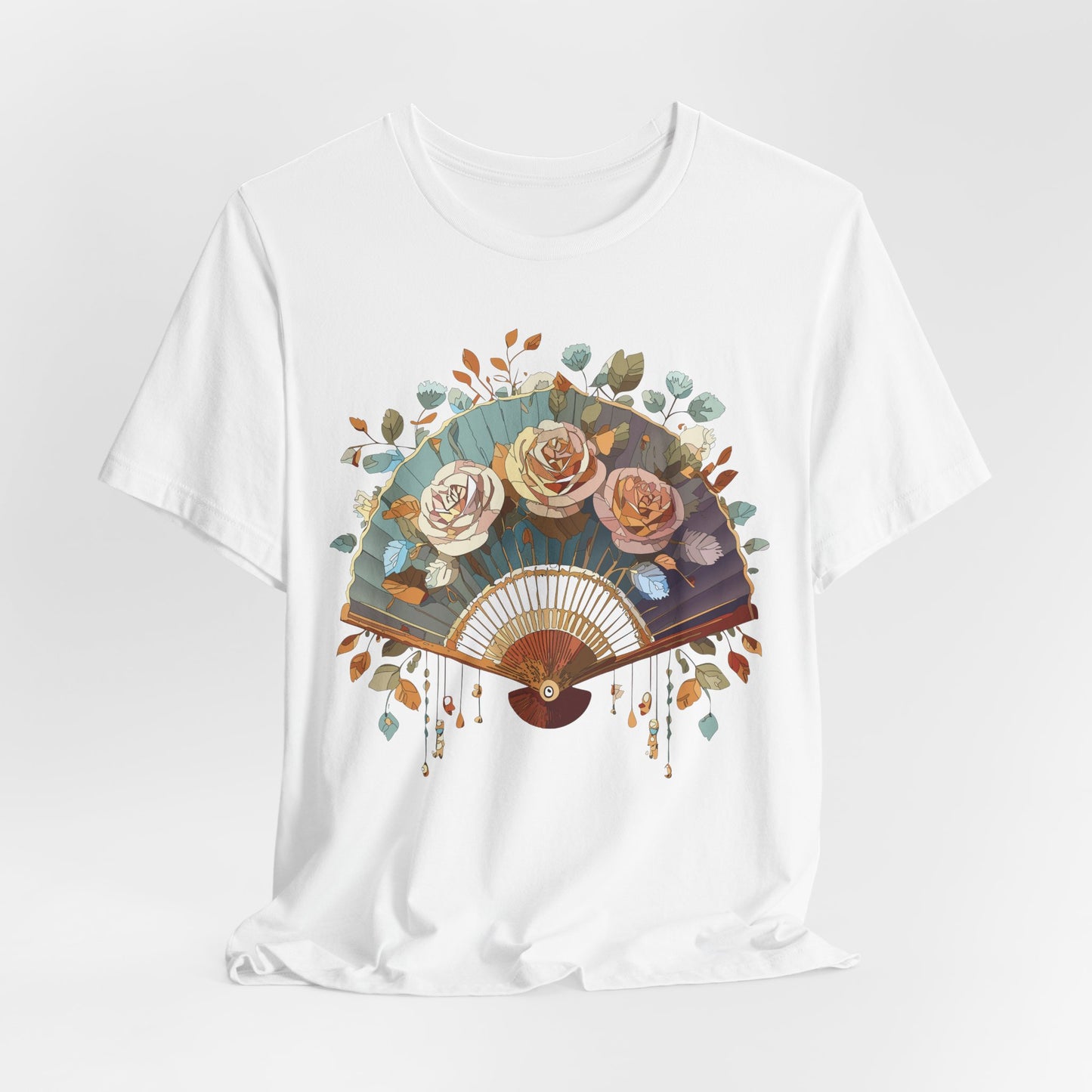 Fan shirt, Shirt with Fan, Tee Shirt with Gold Blower
