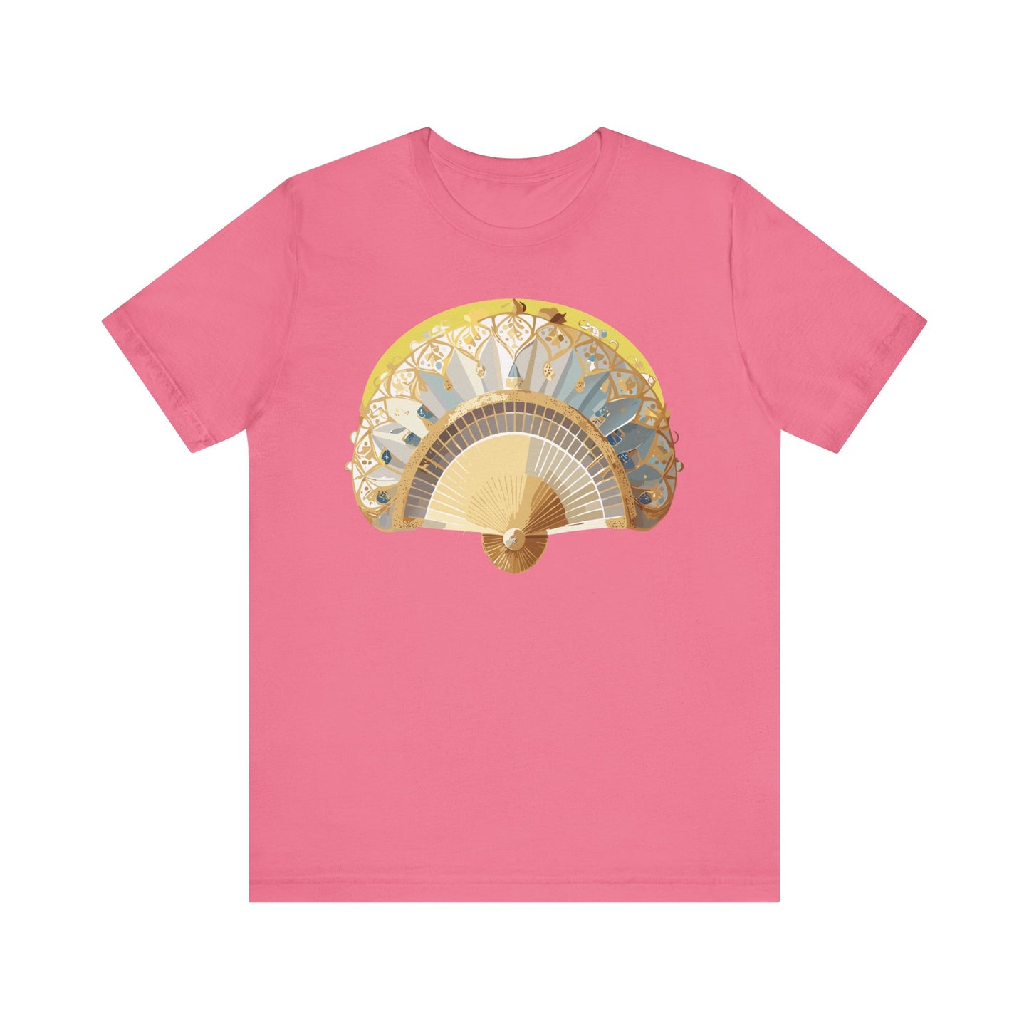 Fan shirt, Shirt with Fan, Tee Shirt with Gold Blower