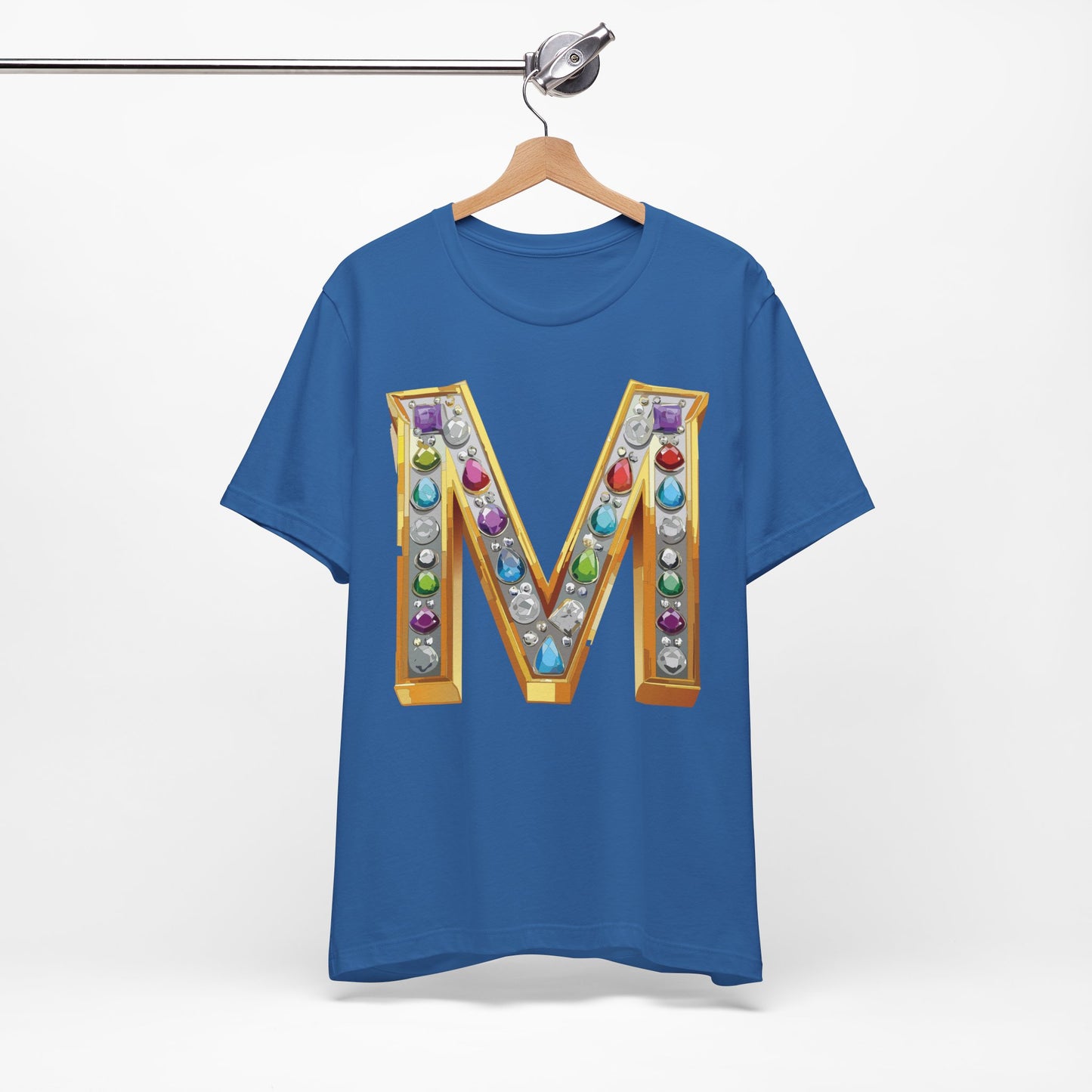 Letter Shirt, Shirt with Letters, Tee Shirt with Gold Letter, Shirt with Antique Letters