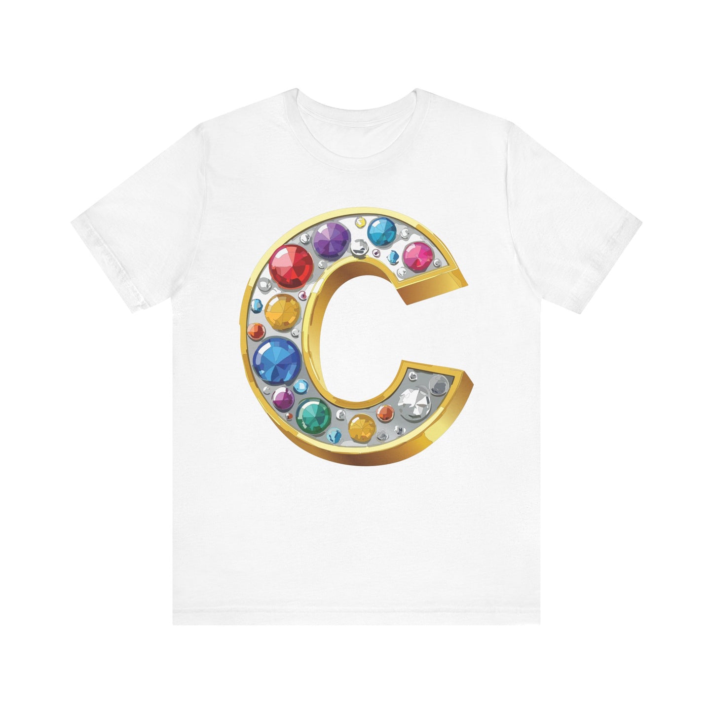 Letter Shirt, Shirt with Letters, Tee Shirt with Gold Letter, Shirt with Antique Letters