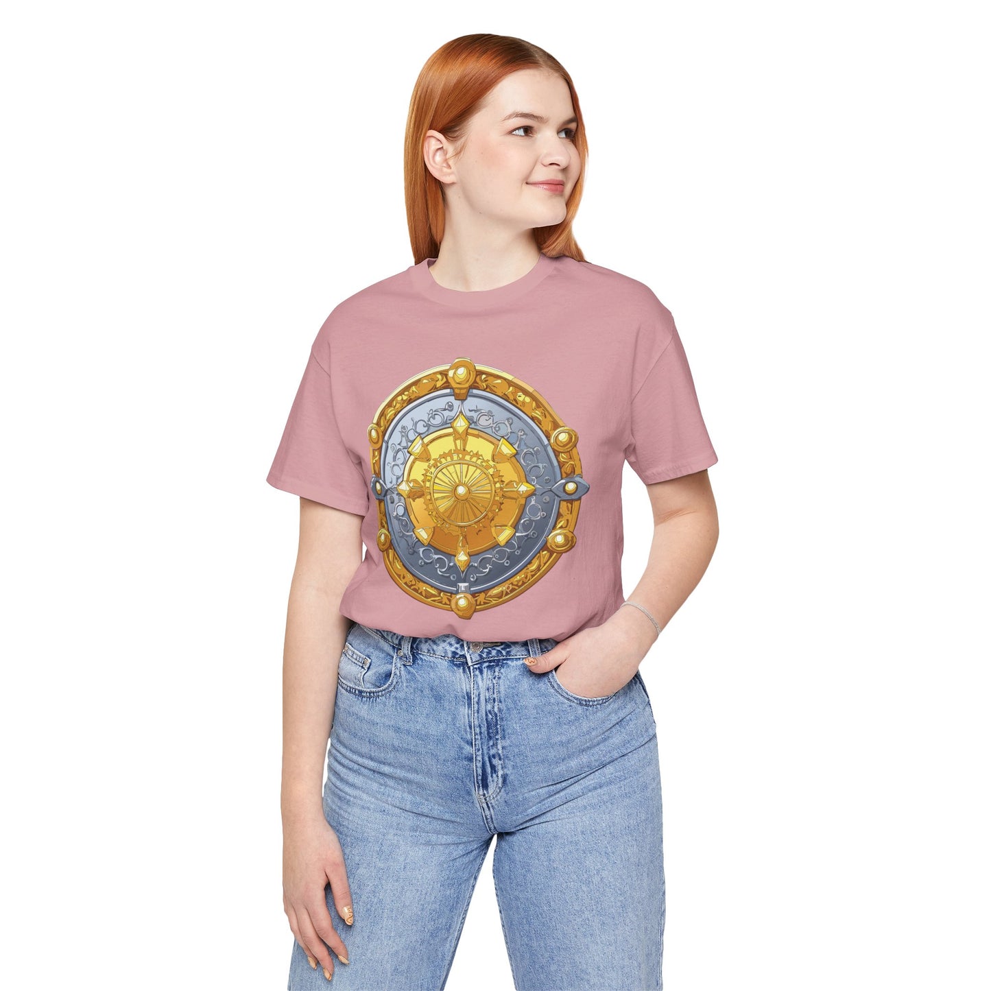 Coin Shirt, Shirt with Coin, Tee Shirt with Gold Coin, Shirt with Antique Coin