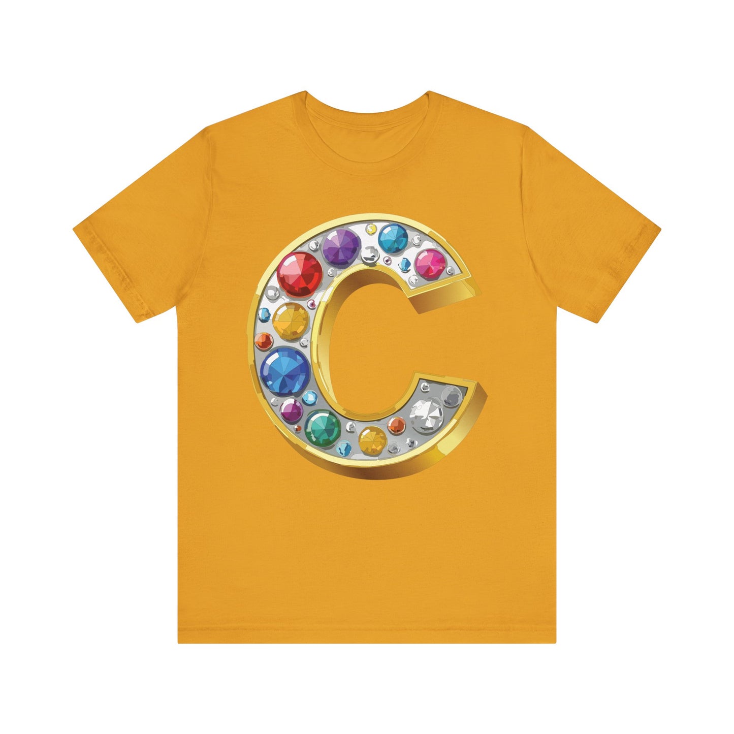 Letter Shirt, Shirt with Letters, Tee Shirt with Gold Letter, Shirt with Antique Letters