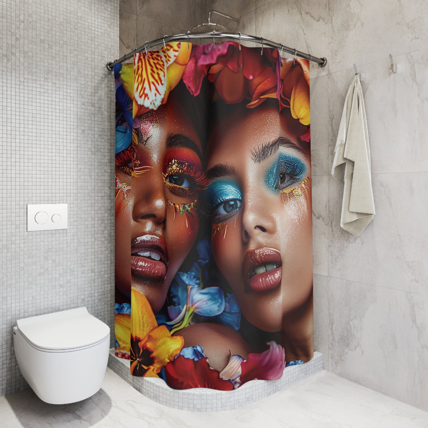 Woman Shower Curtain