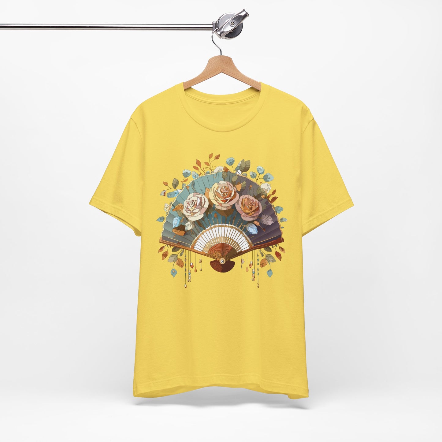 Fan shirt, Shirt with Fan, Tee Shirt with Gold Blower