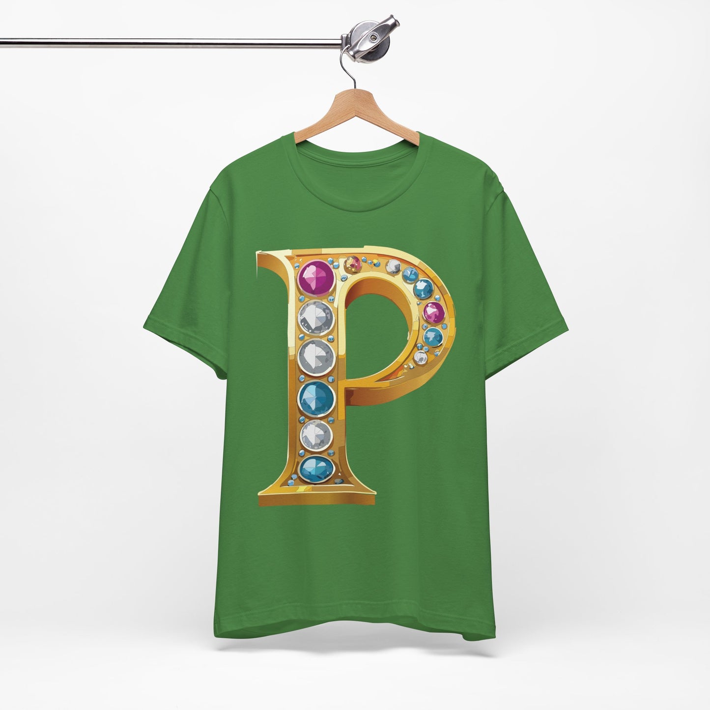 Letter Shirt, Shirt with Letters, Tee Shirt with Gold Letter, Shirt with Antique Letters