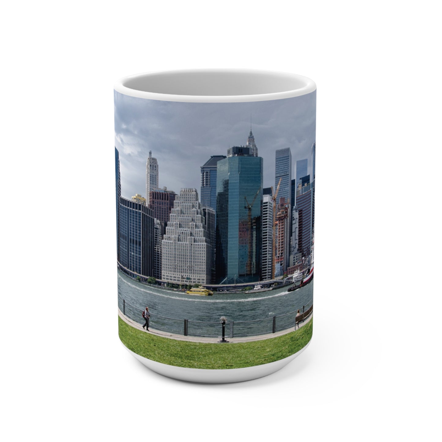 Coffee & Tea Mug with City prints, 15oz