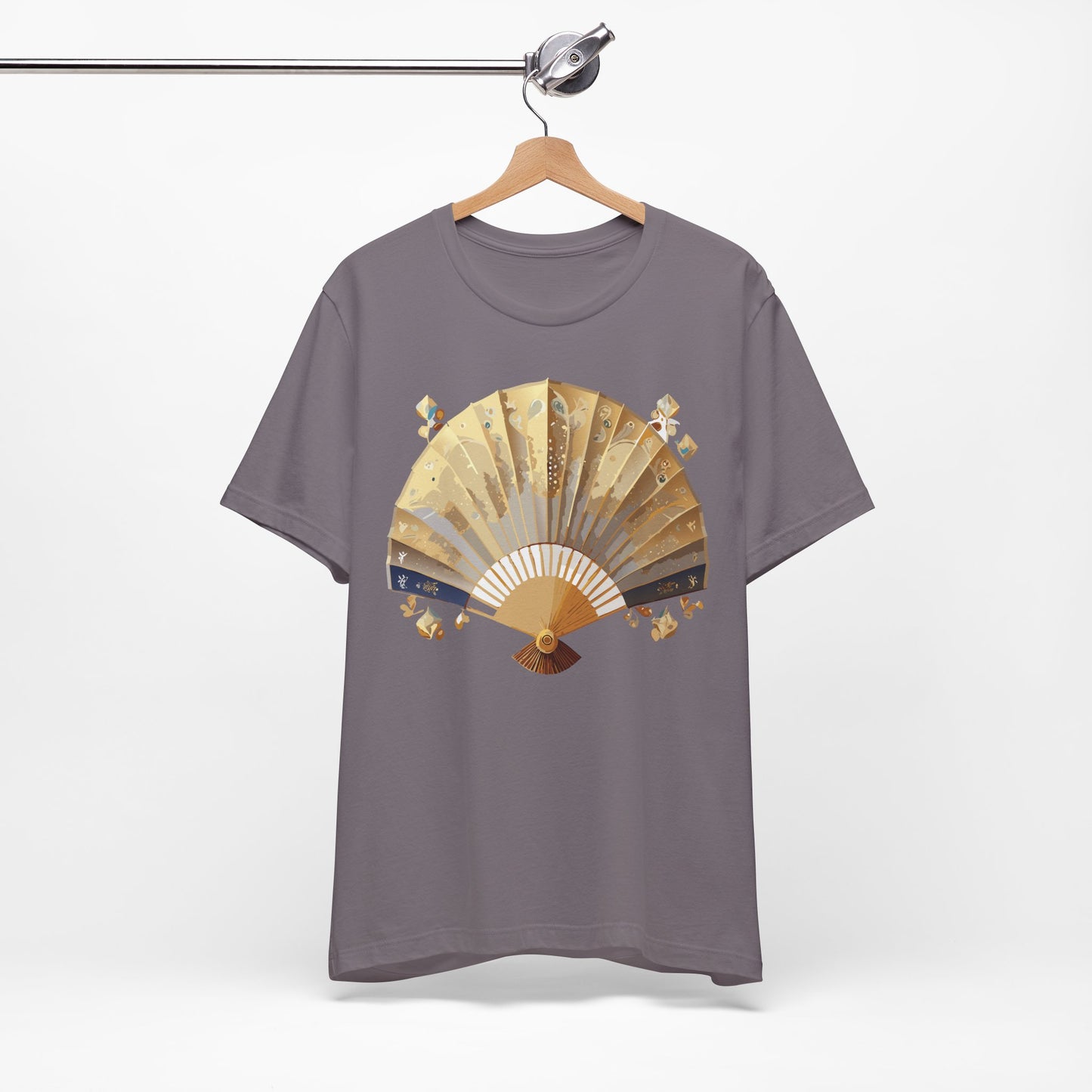 Fan shirt, Shirt with Fan, Tee Shirt with Gold Blower
