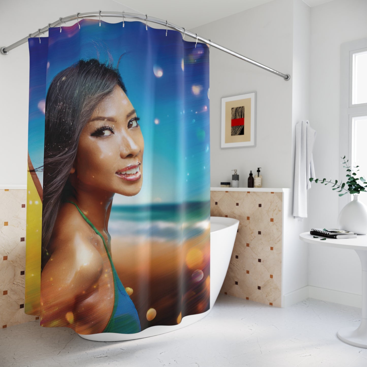 Woman Shower Curtain