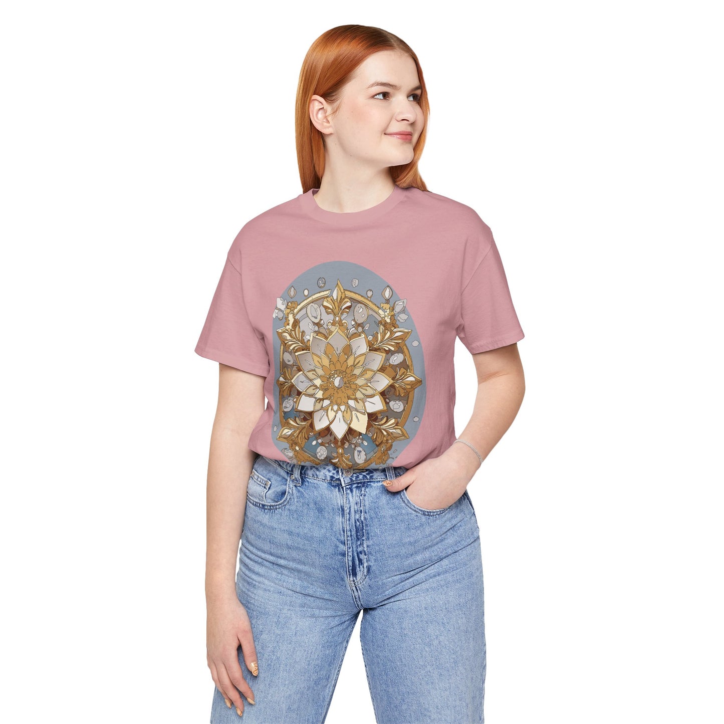 Floral Shirt, Flower Shirt, Tee Shirt with Antique Flower