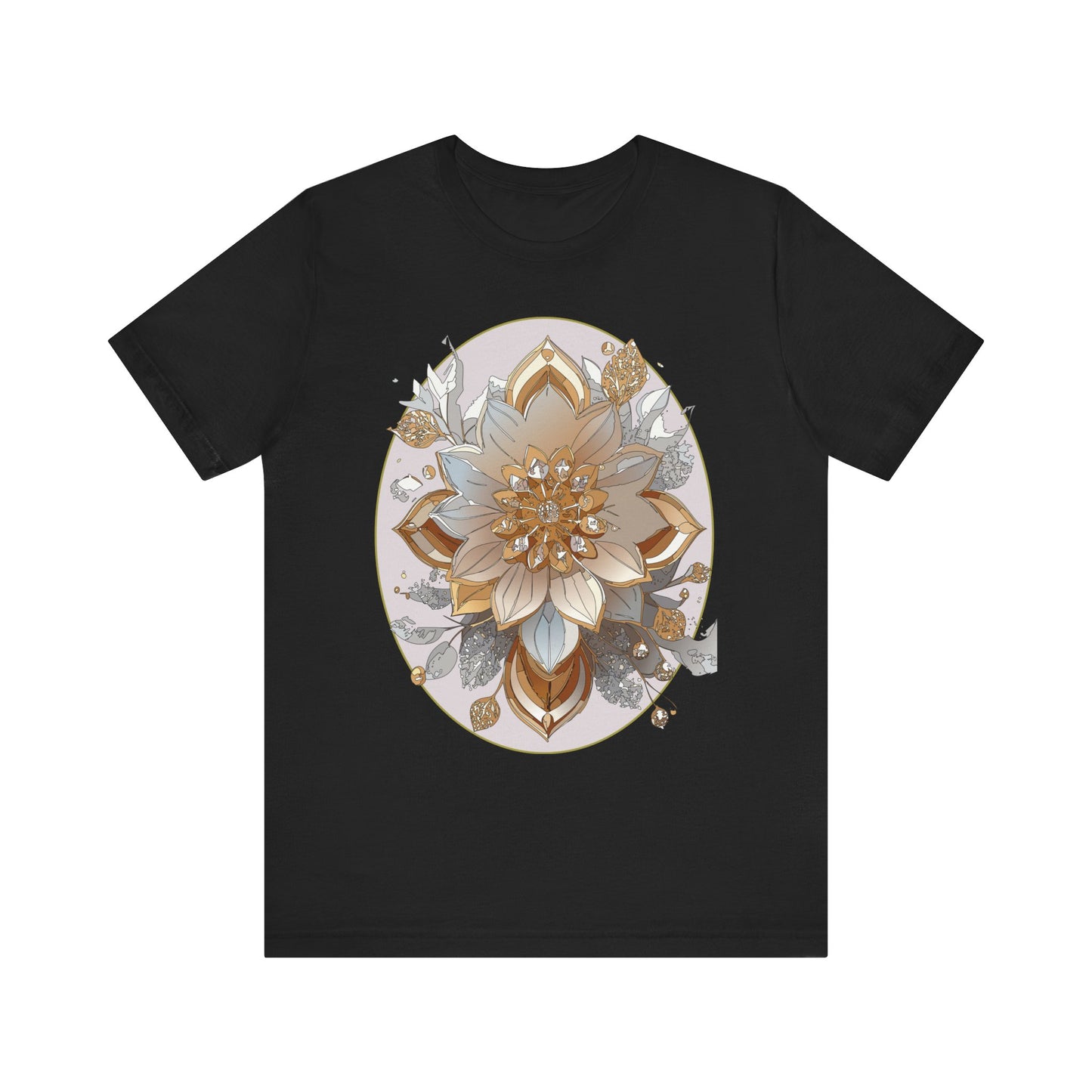 Floral Shirt, Flower Shirt, Tee Shirt with Antique Flower
