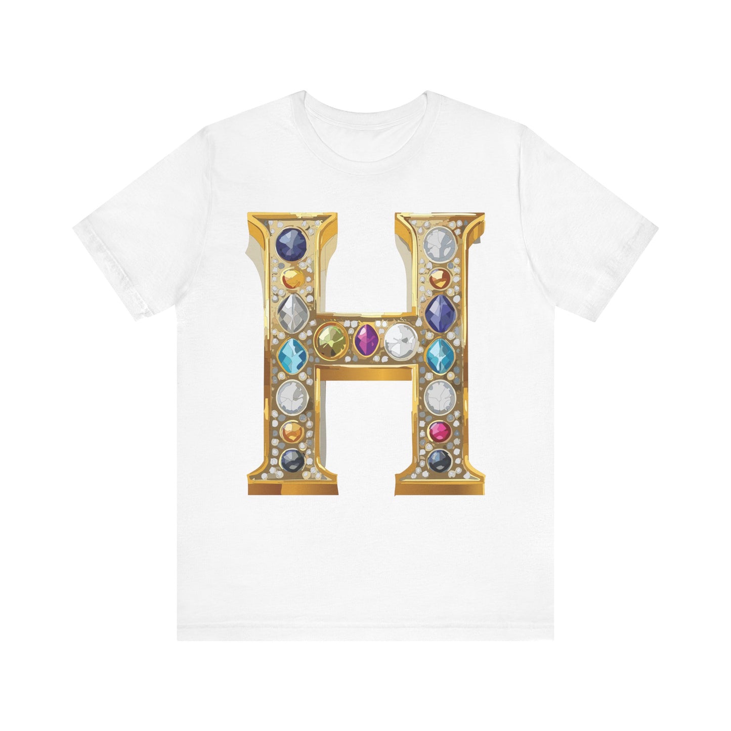 Letter Shirt, Shirt with Letters, Tee Shirt with Gold Letter, Shirt with Antique Letters