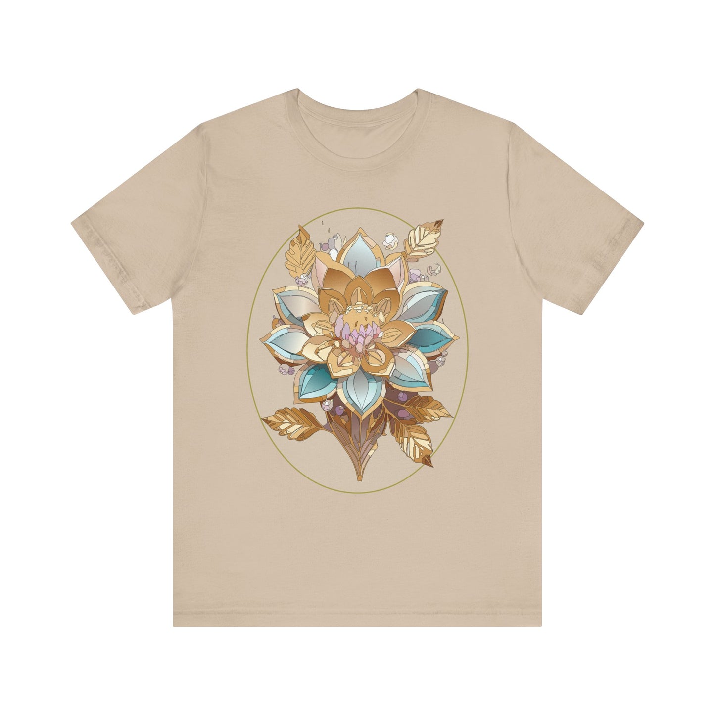 Floral Shirt, Flower Shirt, Tee Shirt with Antique Flower