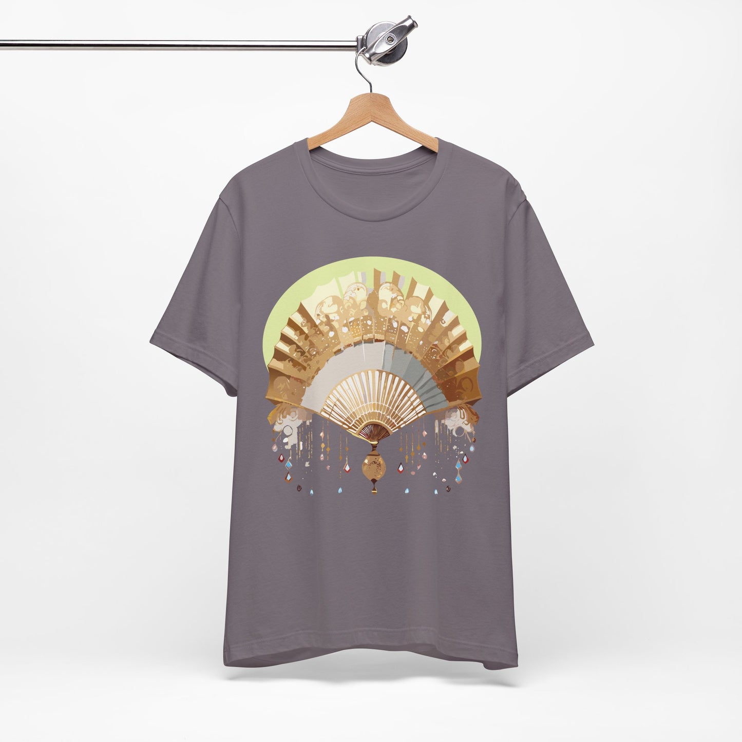 Fan shirt, Shirt with Fan, Tee Shirt with Gold Blower